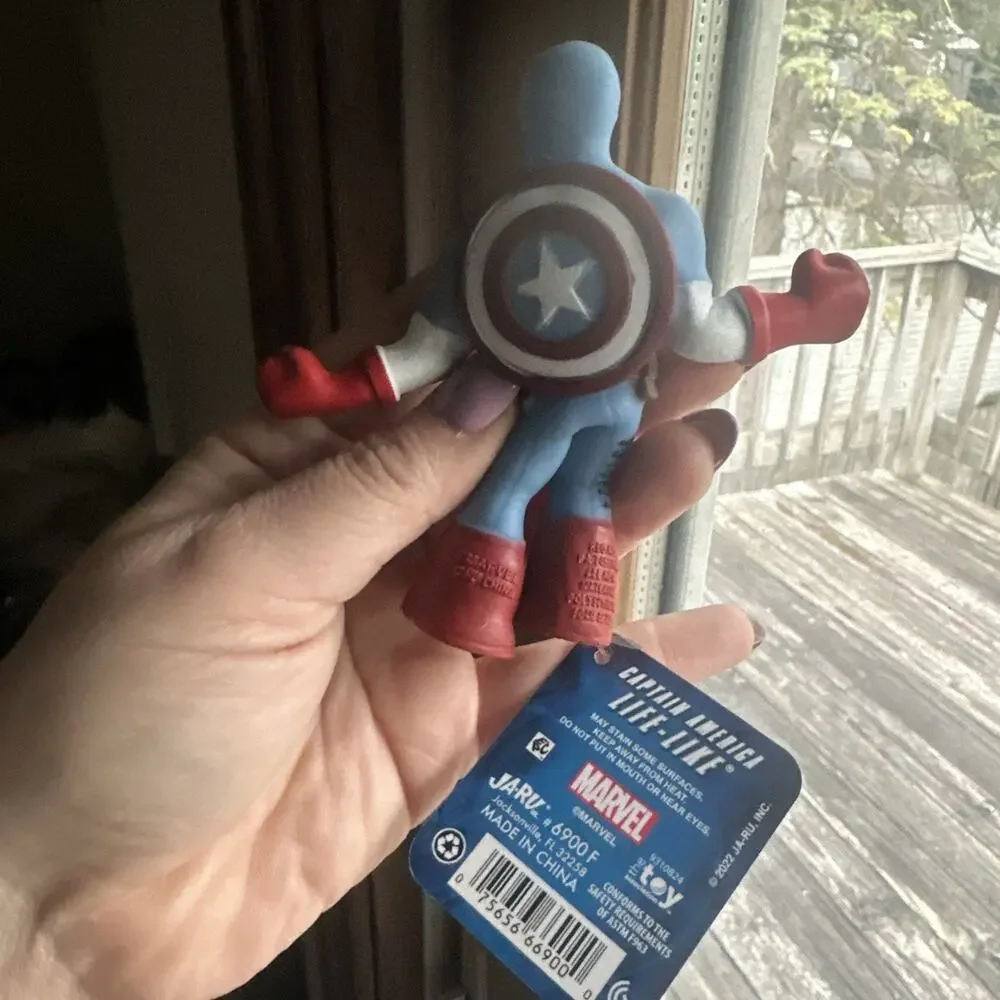 Ja-Ru Stretchable Life-Like Captain America BNWT